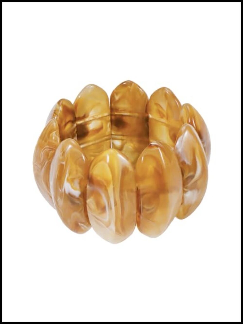 Chunky Resin Stretch Bracelet Set Wide Geometric Bangle Women Jewelry Gift